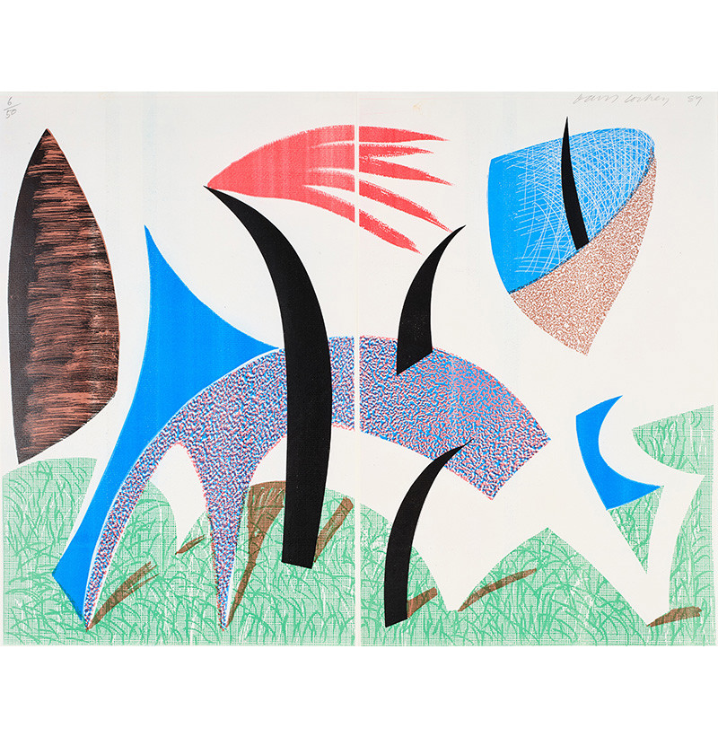 David Hockney OM, CH, RA (b.1937) “Diptychon” (1989)