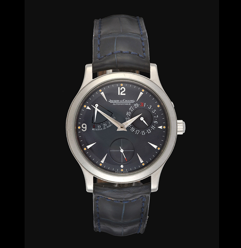 A Rare Platinum Limited Edition Automatic Calendar Power Reserve Wristwatch signed Jaeger LeCoultre, model: La Master Reserve de Marche Master Control, ref: 140.640.936B, circa 1999