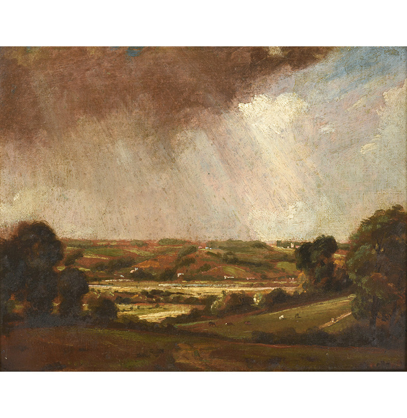 John Constable (1776-1837) Dedham Vale looking towards Langham, c.1809-14