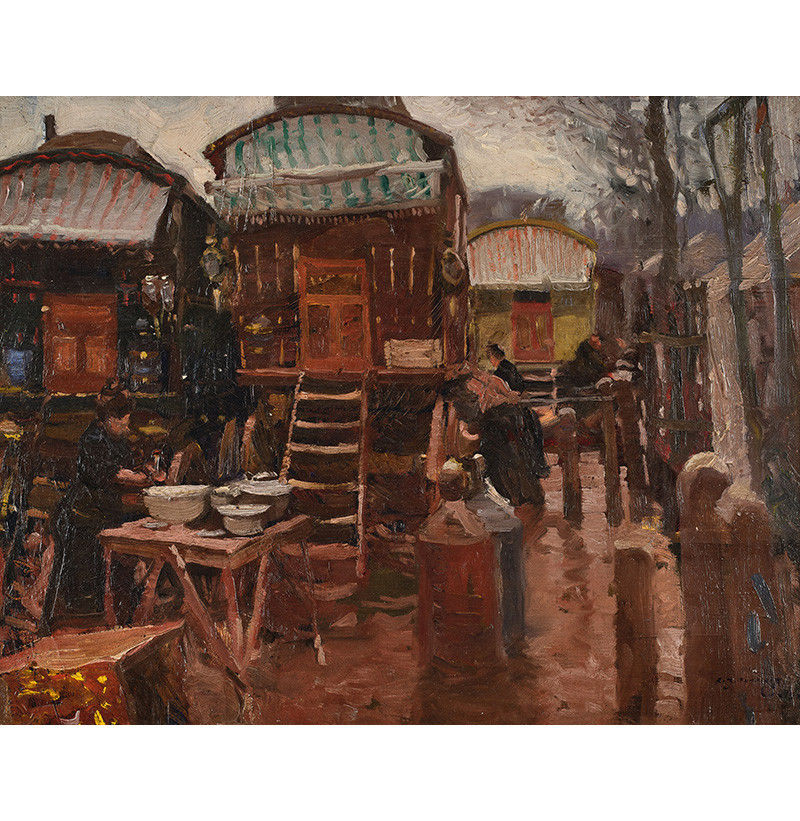 Sir Alfred Munnings KCVO, PRA, RI (1878-1959) "Tombland Fair"