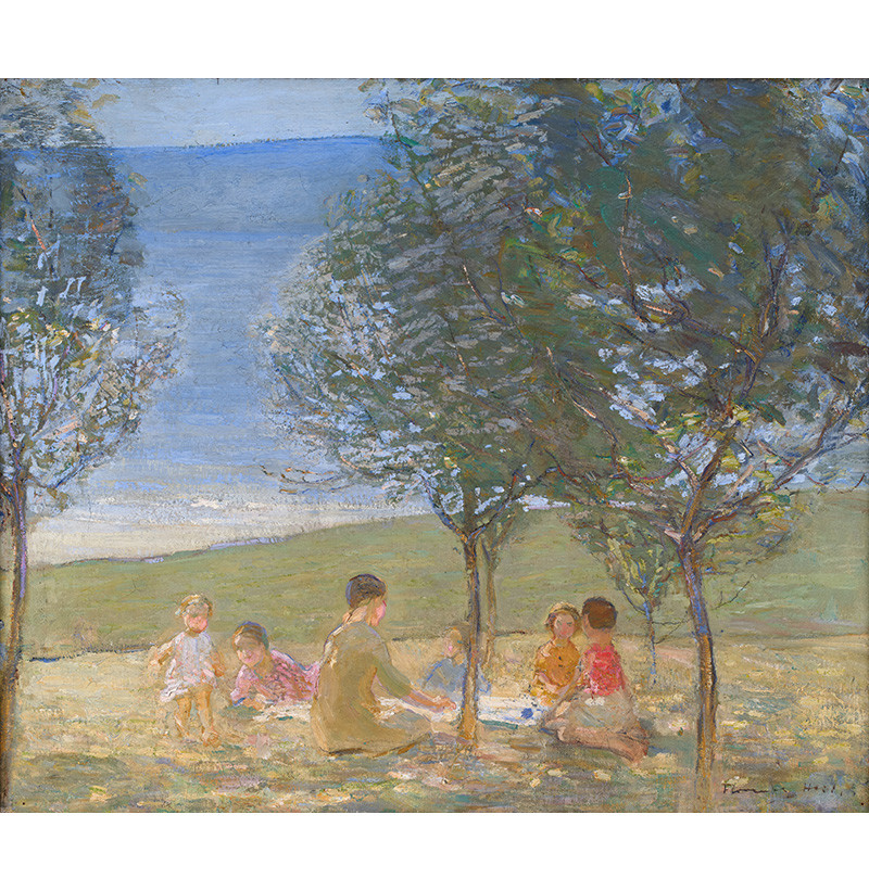 Florence Adelina Hess WIAC (1891-1974) Picnic by the Sea