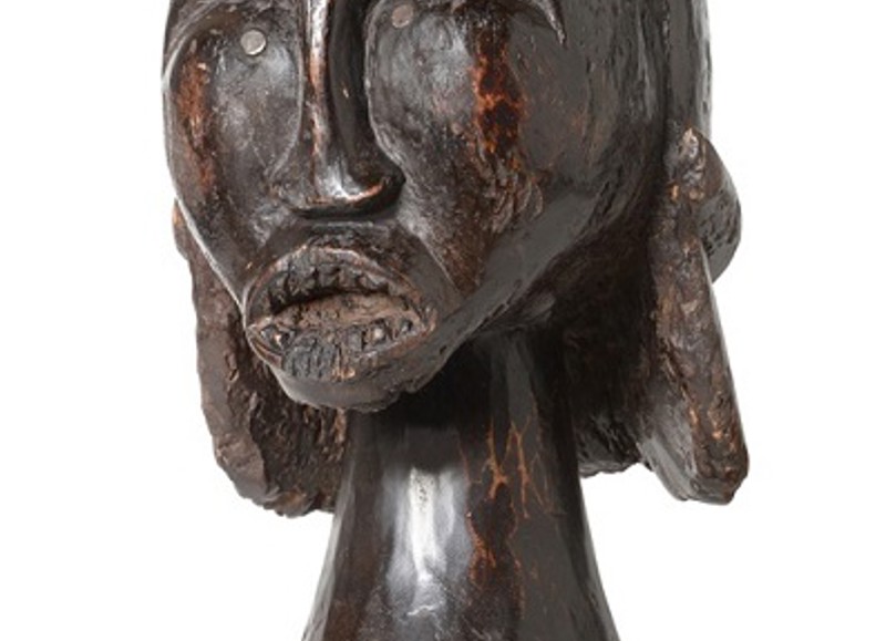 19th Century Ethnographica heads for auction