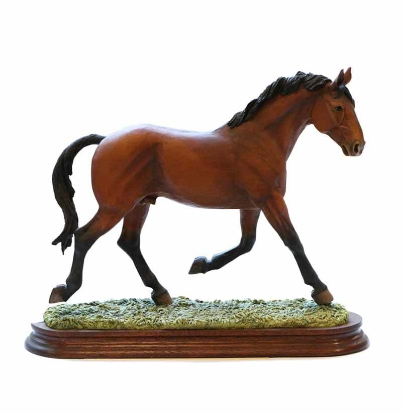 Border Fine Arts ‘Cleveland Bay Stallion’ – “Forest Foreman”, model No. L63 by Judy Boyt, limited edition 199/200