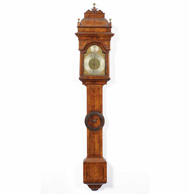 An 18th Century Walnut Stick Barometer, Signed Jno Hallifax, Barnley, c1730