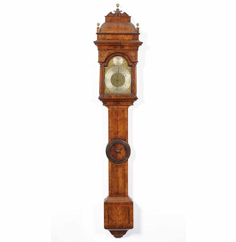 An 18th Century Walnut Stick Barometer, Signed Jno Hallifax, Barnley, c1730