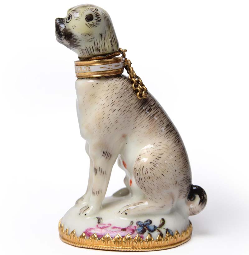 A St James's (Charles Gouyn) Porcelain Scent Bottle, circa 1755