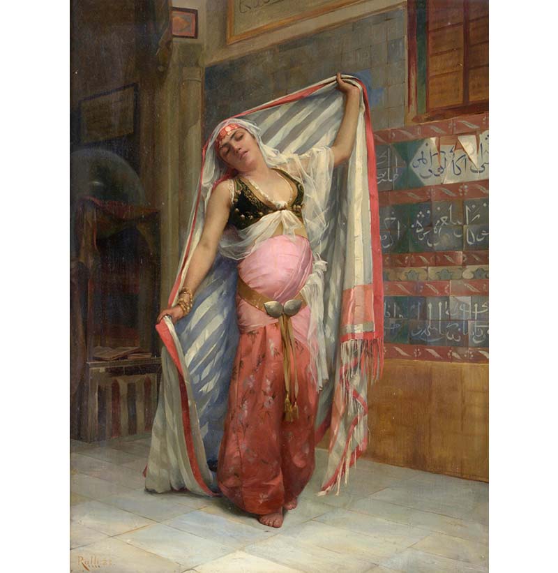Theodore Jacques Ralli (1852-1909), Greek, "Danse une Mosque"