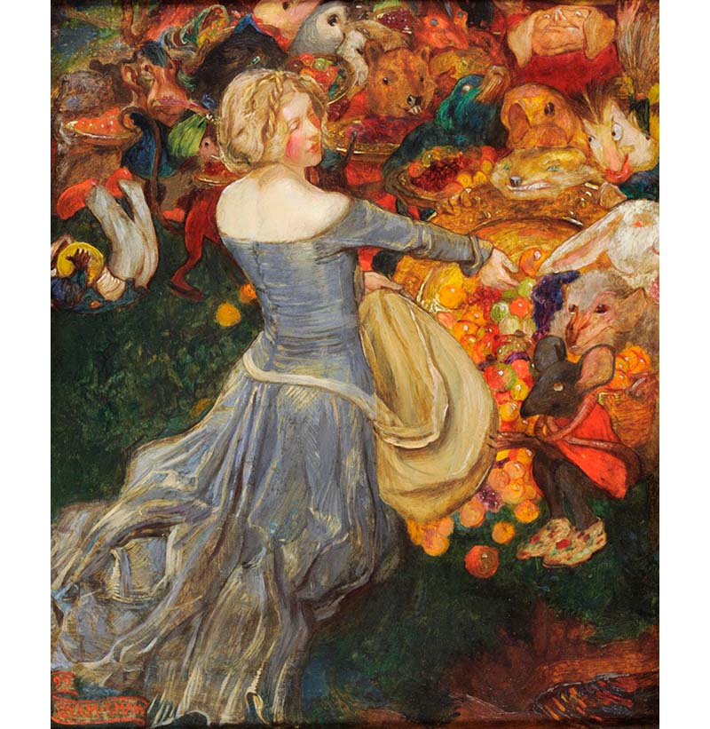 John Byam Shaw ARWS RI (1872-1919), ‘Goblin Market’