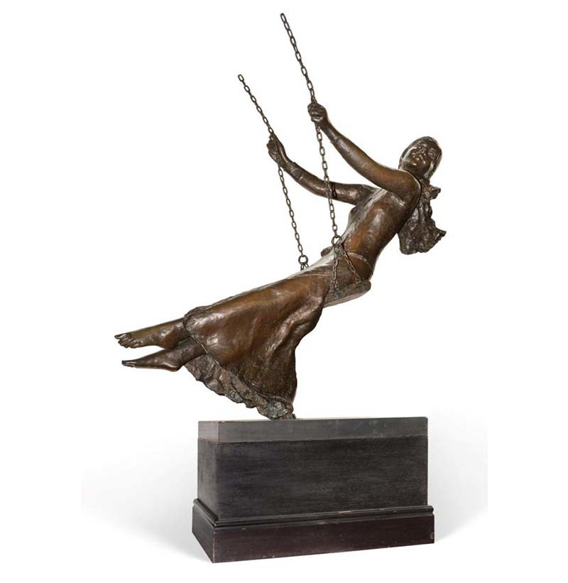 Sydney Harpley RA (1927-1992), "Singapore Girl on a Swing"