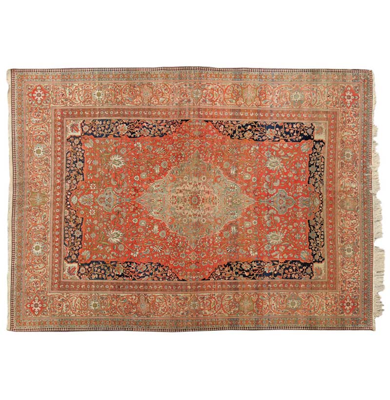 Fine Mohtasham Kashan Carpet Central Persia