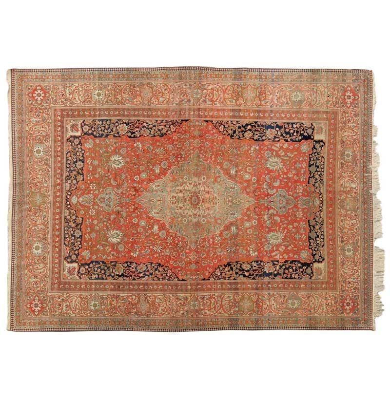 Fine Mohtasham Kashan Carpet Central Persia