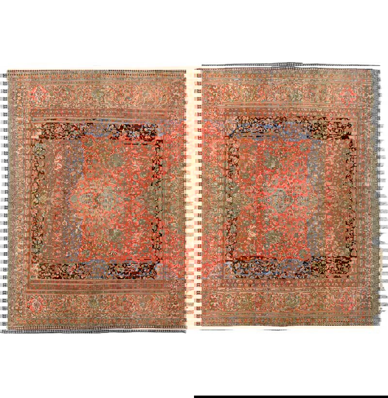 Fine Mohtasham Kashan Carpet Central Persia