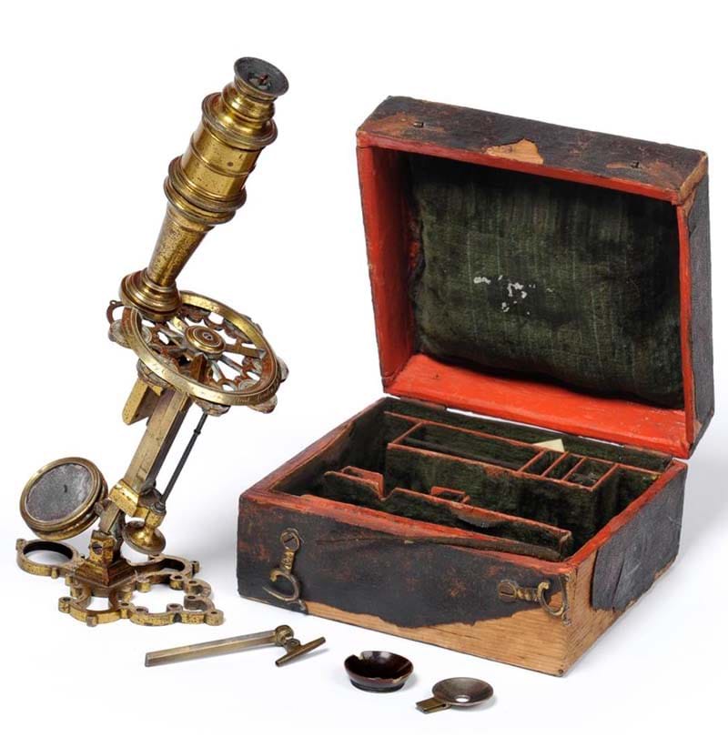 A rare example of a George Adams "New Universal" microscope