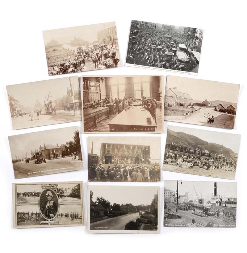 Teesside. A miscellaneous assortment of over two hundred used and unused cards. Mainly vintage, with many real photographic