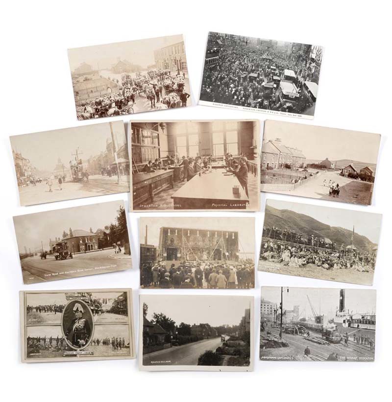 Teesside. A miscellaneous assortment of over two hundred used and unused cards. Mainly vintage, with many real photographic