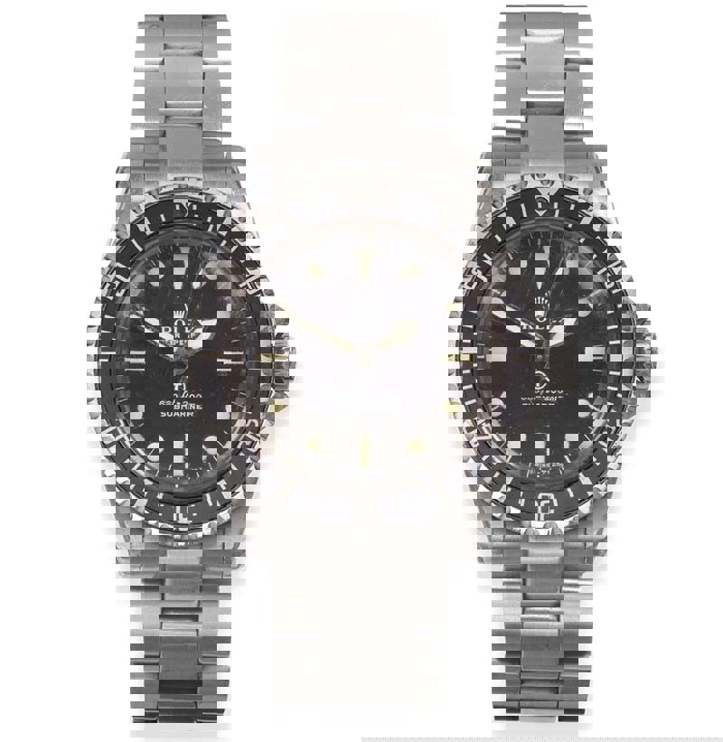 An Automatic Centre Seconds Royal Navy Military Issue Diver’s Watch, Signed Rolex, Oyster Perpetual, Submariner, 1975