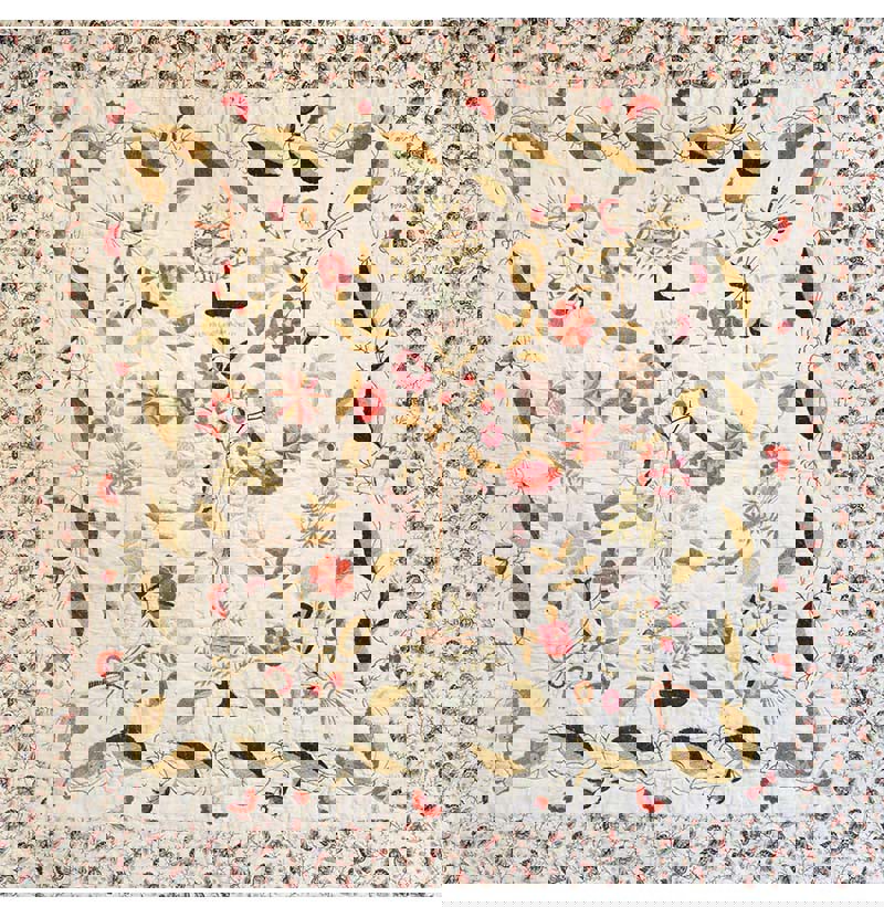 An Early 19th Century Quilt, Worked by Hannah Langdale, Aged 13, Dated 1834