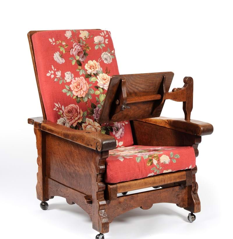 A Robert 'Mouseman' Thompson Oak Reading Chair, circa 1930's