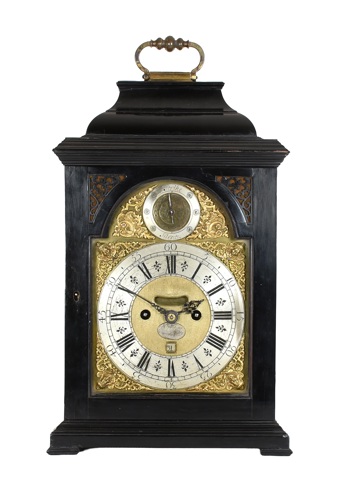 An Ebonised Table Clock, Wm Webster
