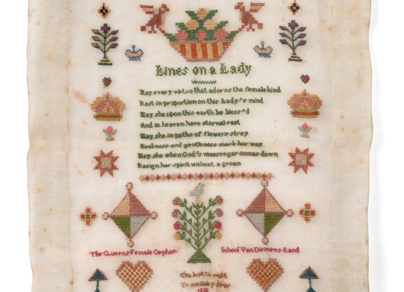 Rare Tasmanian Sampler Sells for £9,200