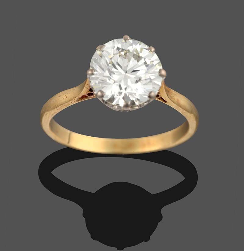 An 18 Carat Gold Diamond Solitaire Ring