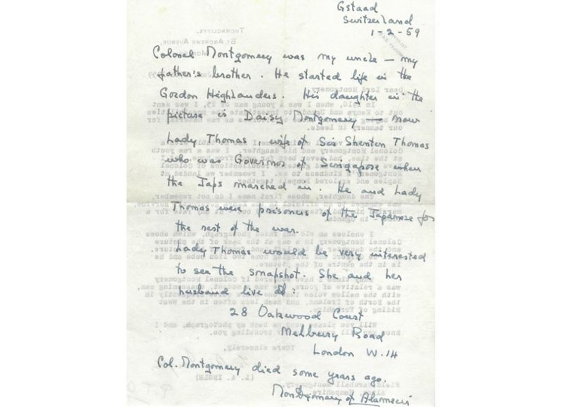 Letter Signed by Field Marshal Montgomery Comes to Auction