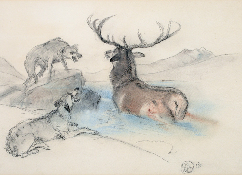 Sir Edwin Landseer's 'A Stag at Bay'
