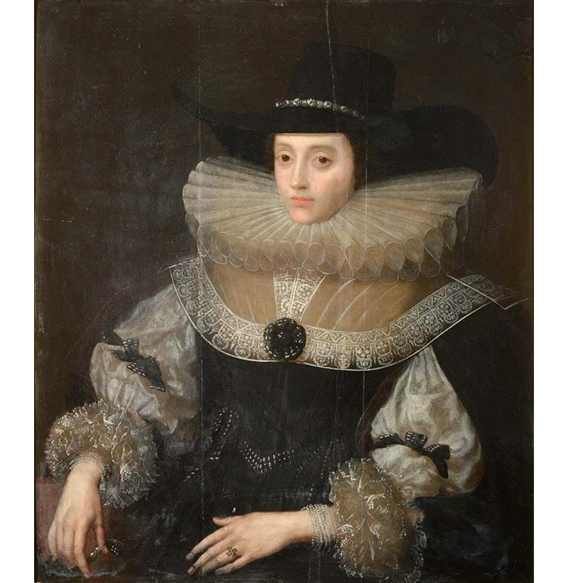 Attributed to Marcus Gerards (Gheeraerts) the Younger (c.1561-1636) Flemish 'Portrait of a lady'