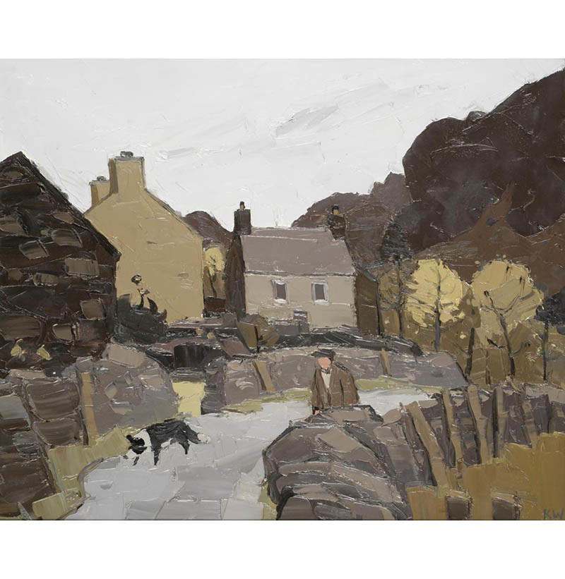 Sir Kyffin Williams KBE, OBE, RA (1918-2006) "Gwastadnant"
