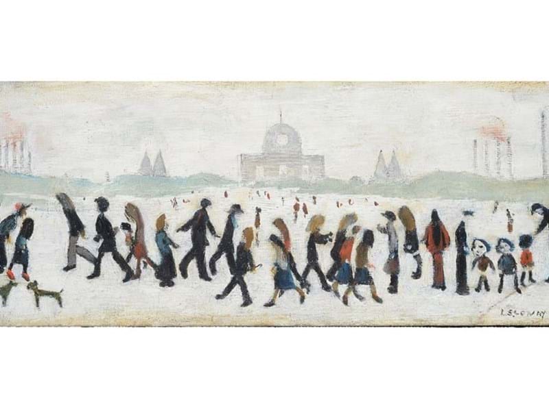 Lowry's 'People in a Park' Sells for £165,000