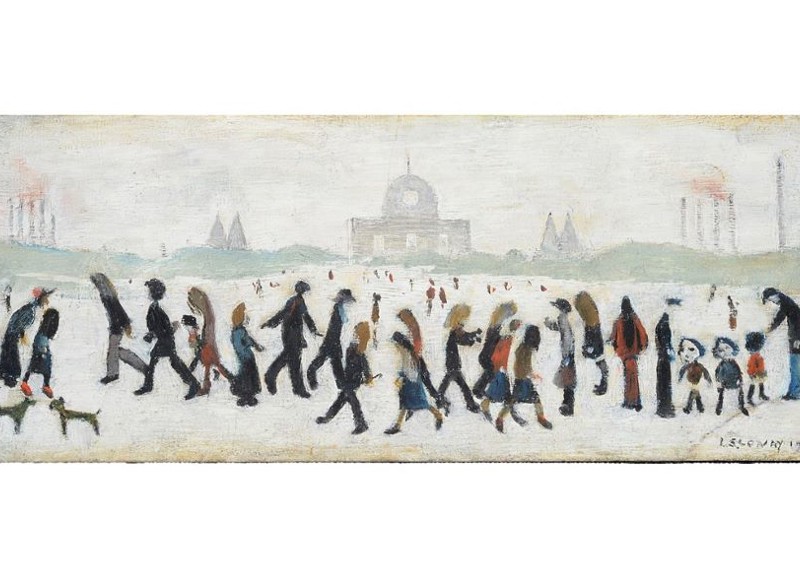 Lowry's 'People in a Park' Sells for £165,000