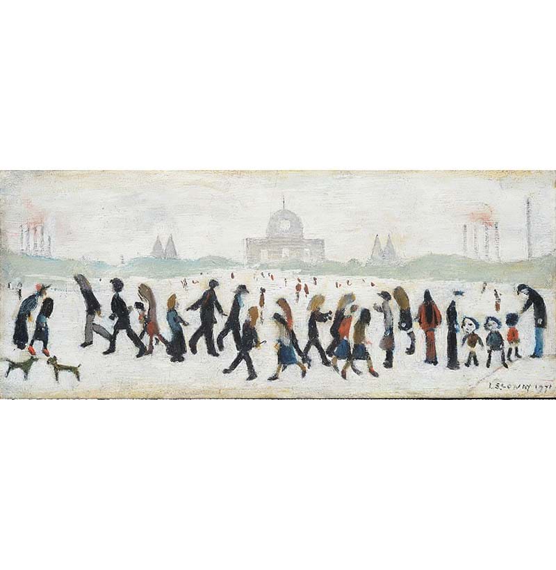 Laurence Stephen Lowry RBA, RA (1887-1976) "People in a Park"