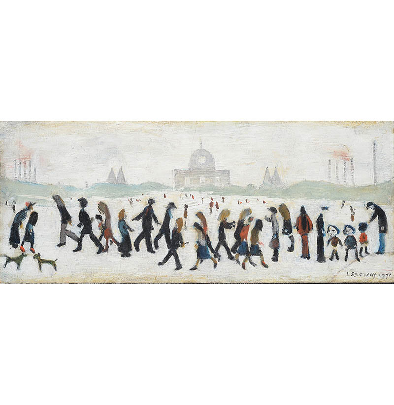 Laurence Stephen Lowry RBA, RA (1887-1976) "People in a Park"