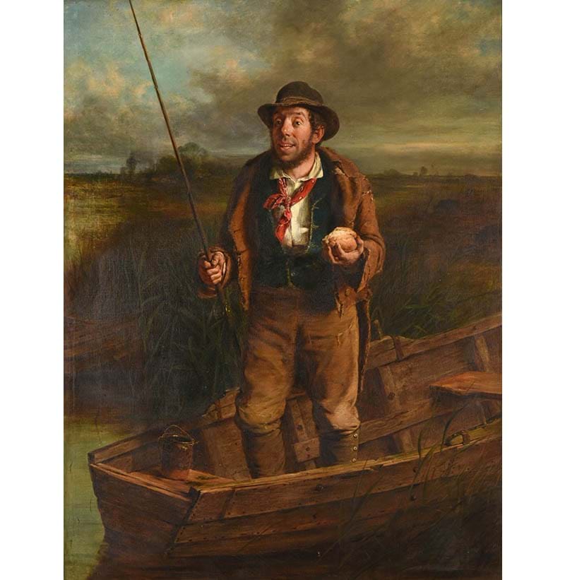 Erskine Nichol RSA, ARA (1825-1904) Scottish The Angler's Repast