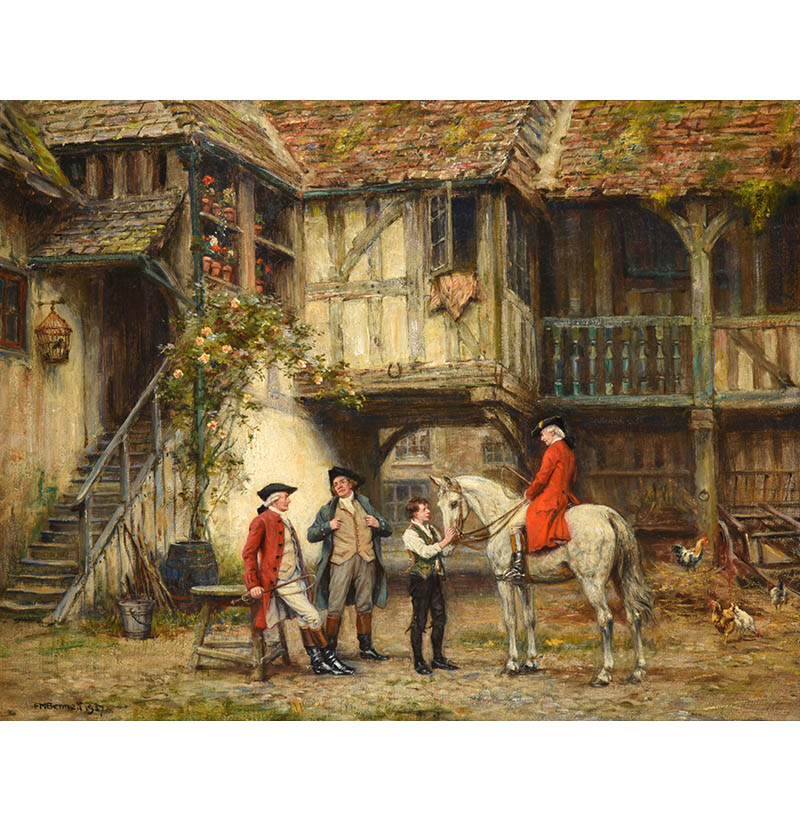 Frank Moss Bennett (1874-1952) Return from the hunt