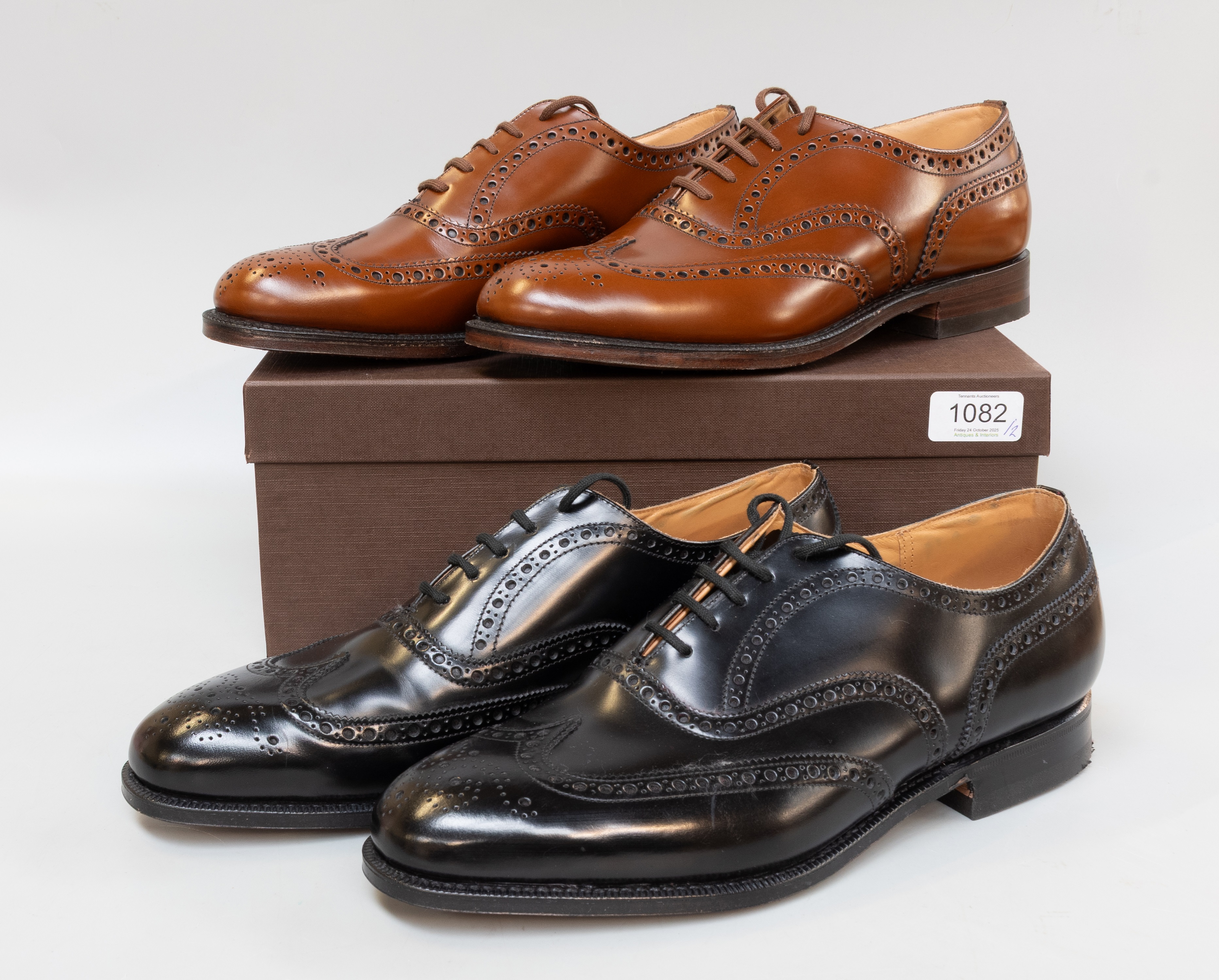 A Pair of Church's Leather Burwood Lace-up Brogue