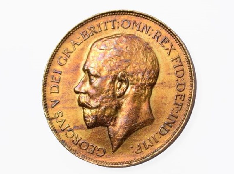 Rare George V ‘Hollow Neck’ Penny