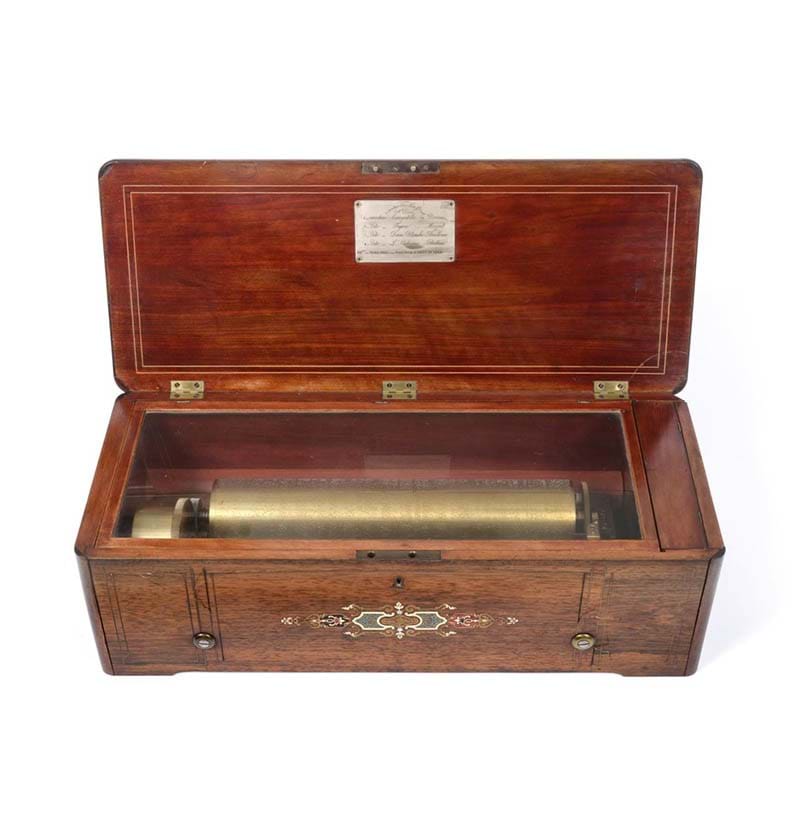 An Extremely Fine And Rare Key-Wind Hooked-Tooth Piano-Forte Overture Musical Box, By Nicole Frères