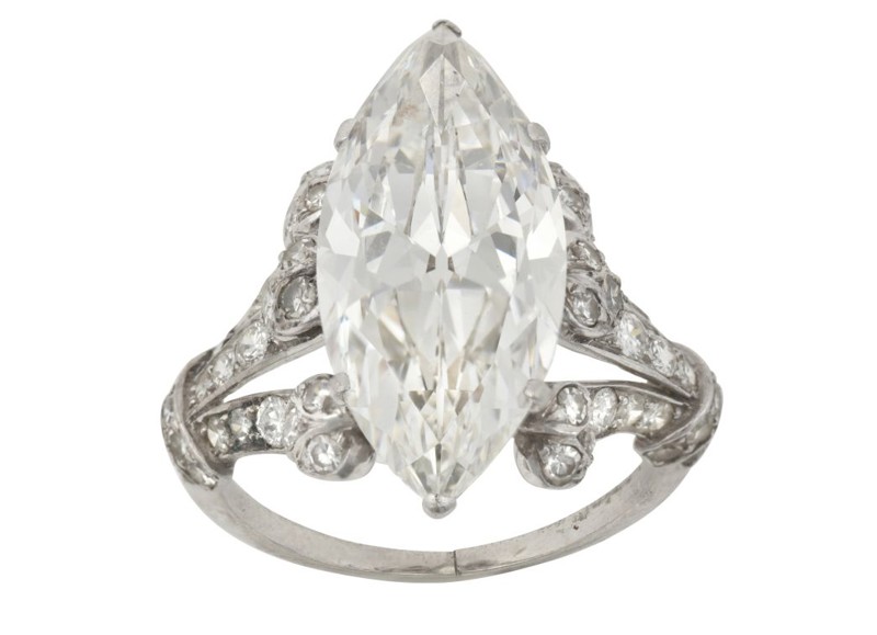 A Marquise Cut Diamond Ring: Fit for a King 