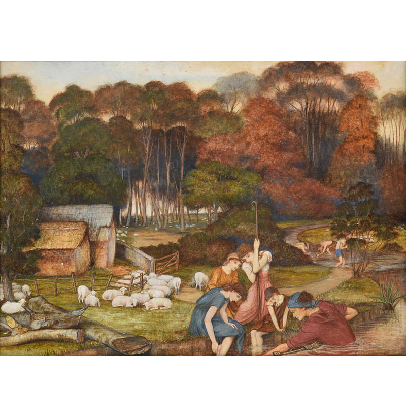 John Roddam Spencer Stanhope (1829-1908) "Autumn"