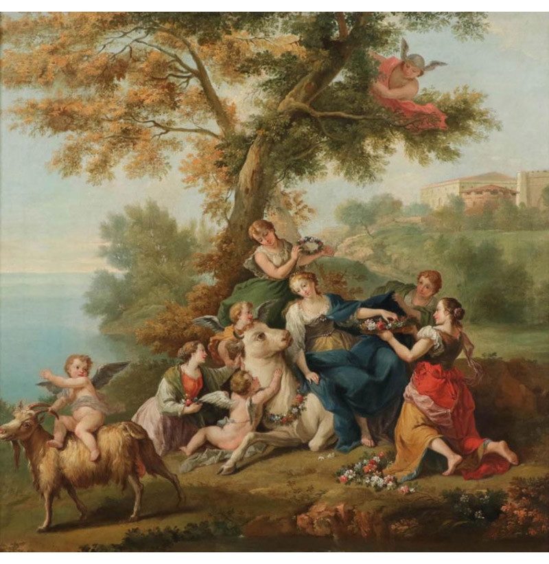 Circle of Jean-François de Troy (1679-1752) French "Europa and the Bull"