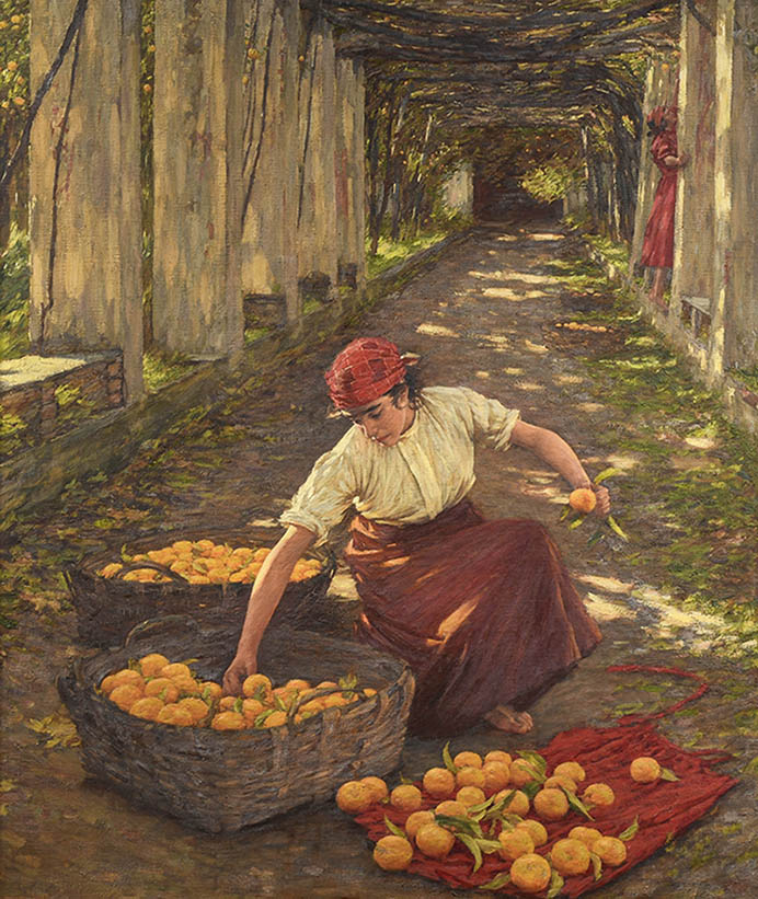 Henry Herbert La Thangue RA (1859-1929) ''In a Ligurian Garden''