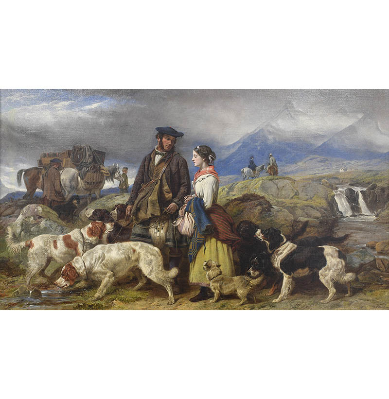 Richard Ansdell RA (1815-1885) "Going to the Lodge - Scotch Shootings"