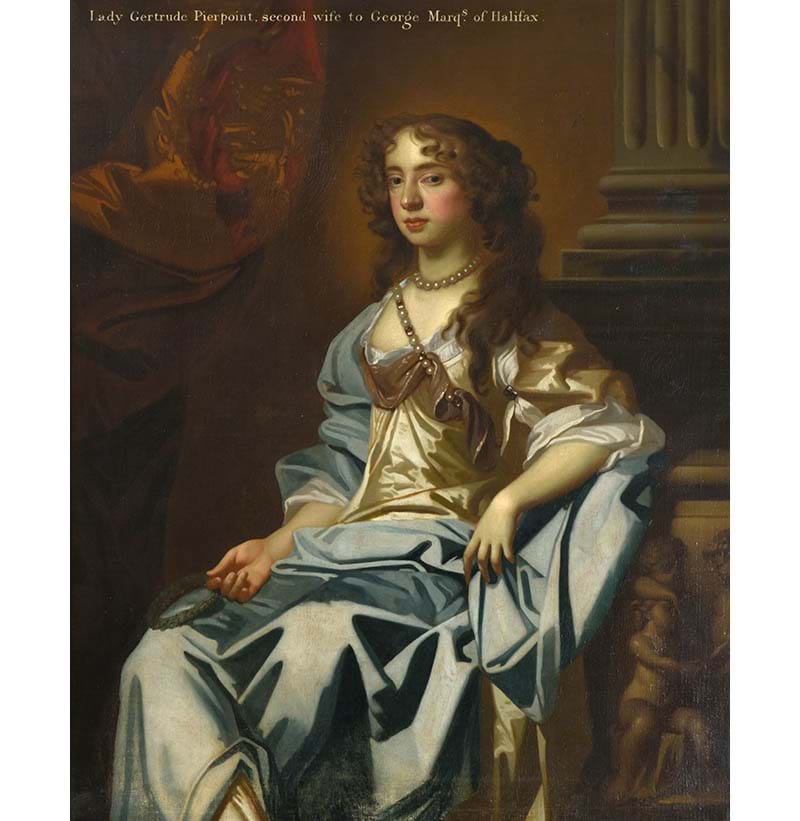 Attributed to Sir Peter Lely and Studio (1618-1680) Dutch Portrait of Lady Gertrude Pierpoint