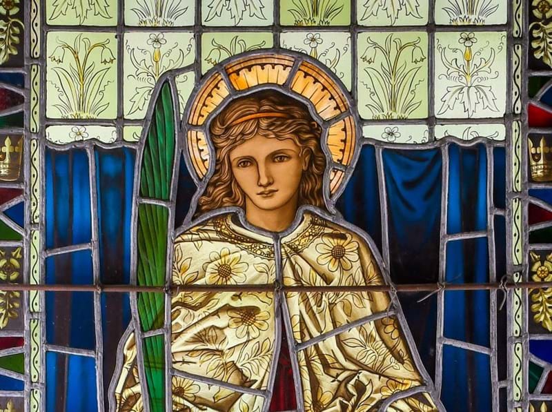 Rare Stained Glass by Sir Edward Burne-Jones