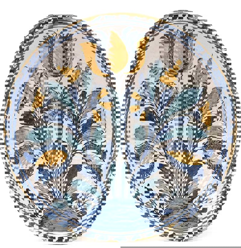 An English Delft Blue Dash Charger, probably Brislington, circa 1690