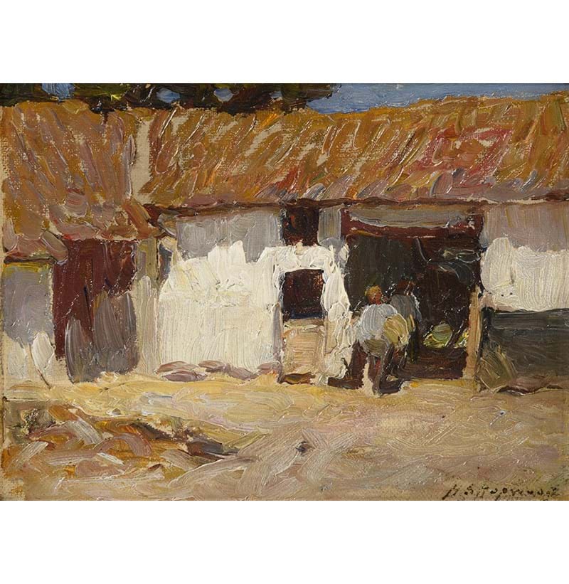 Henry Silkstone Hopwood RSW (1860-1914) “A Picardy Farm”