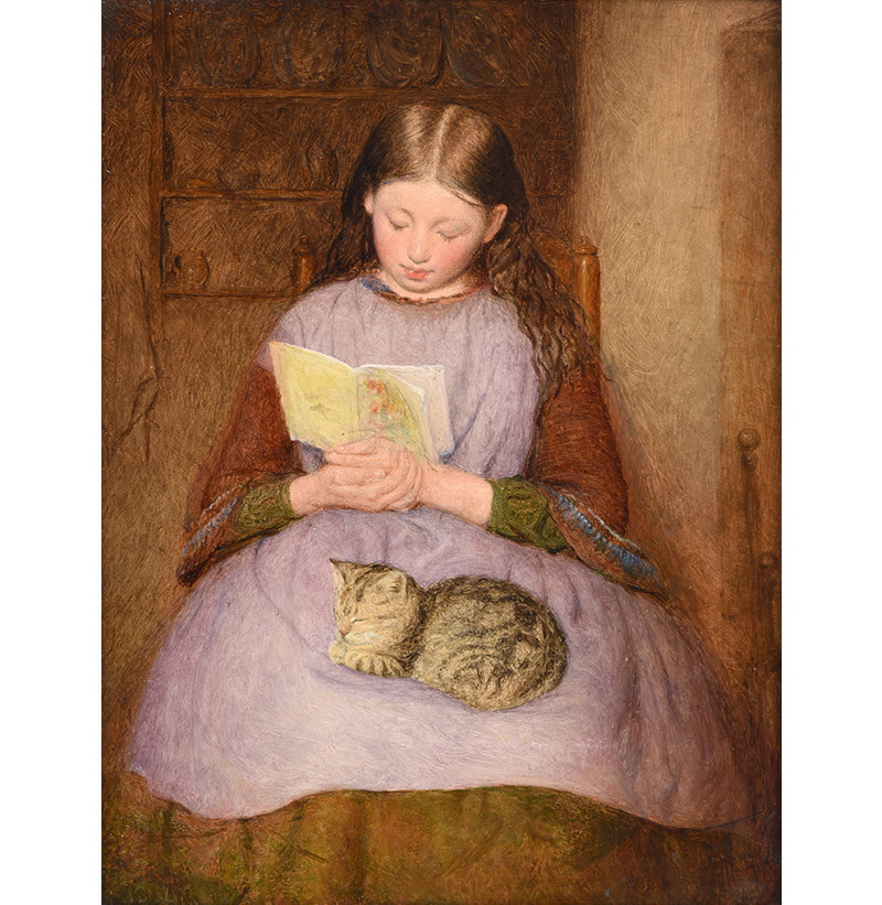 Attributed to Edward Thompson Davis (1833-1867) Reading Time