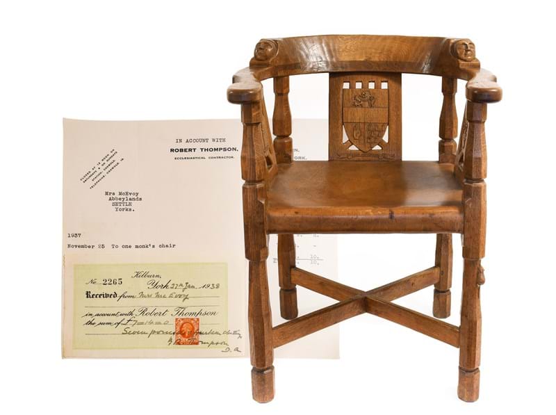 1937 Mouseman Monk's Chair Leads 20th Century Design Sale
