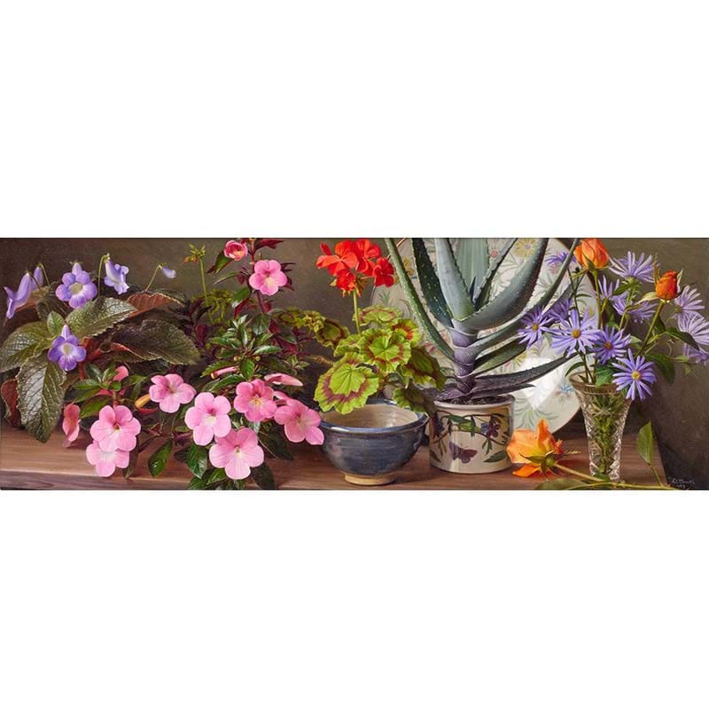 Raymond Booth (1929-2015) “A Shelf of Plants”